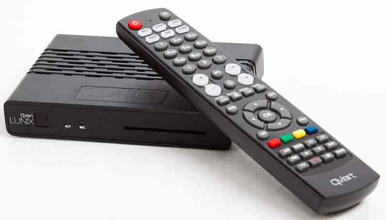 Qviart Lunix Full HD DVB-S2 tuner til parabol TV. Distribueret af Tektronic.dk